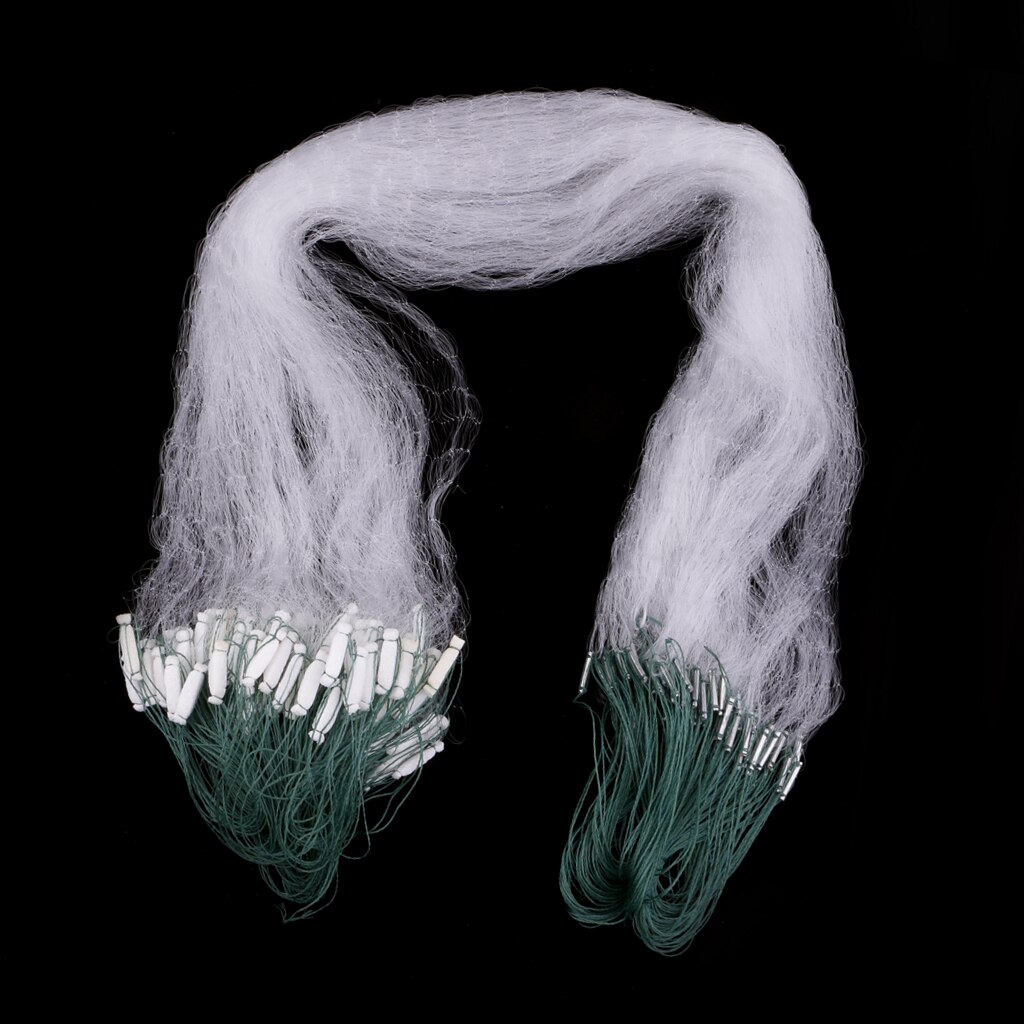 20m x 1.0m Sticky Net Polyethylene Monofilament Fishing Fish Gill Net with Mesh Trap Float Hole Replacement Tackles