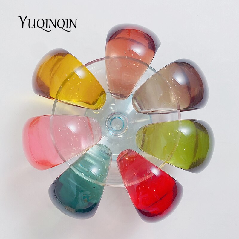 Kleurrijke Geometrische Desinger Charms Bangle Armbanden Voor Vrouwen Wide Resin Indian Open Bangles Voor Meisje Acryl Mode-sieraden