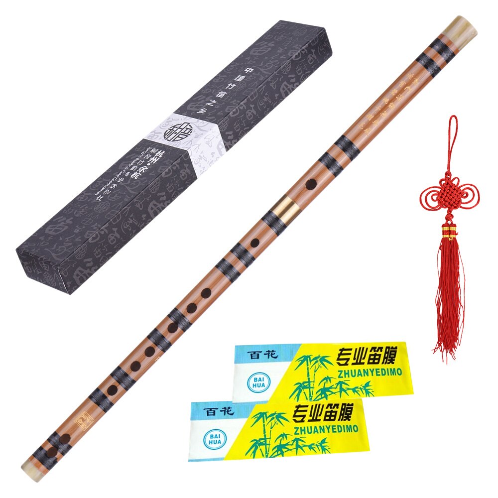 Flauta china tradicional de bambú para principiantes, instrumento Musical de , Dizi, llave C D G enchufable, bambú amargado,