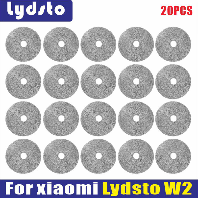 For xiaomi Lydsto W2 Dust Bag Accessories Spare Part Mop cloth Robot Vacuums Hepa filter Side Brush Replacement Parts: plum