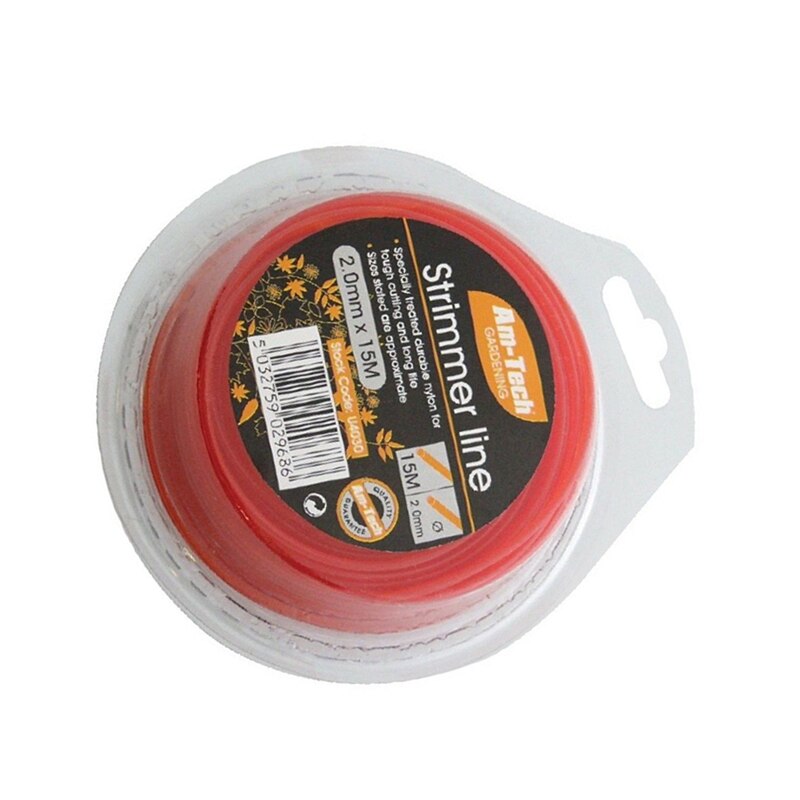 15m * 2mm forte ligne de Strimmer fil de Nylon chaîne ronde moyenne tondeuse électrique recharge votre coupe de Strimmer