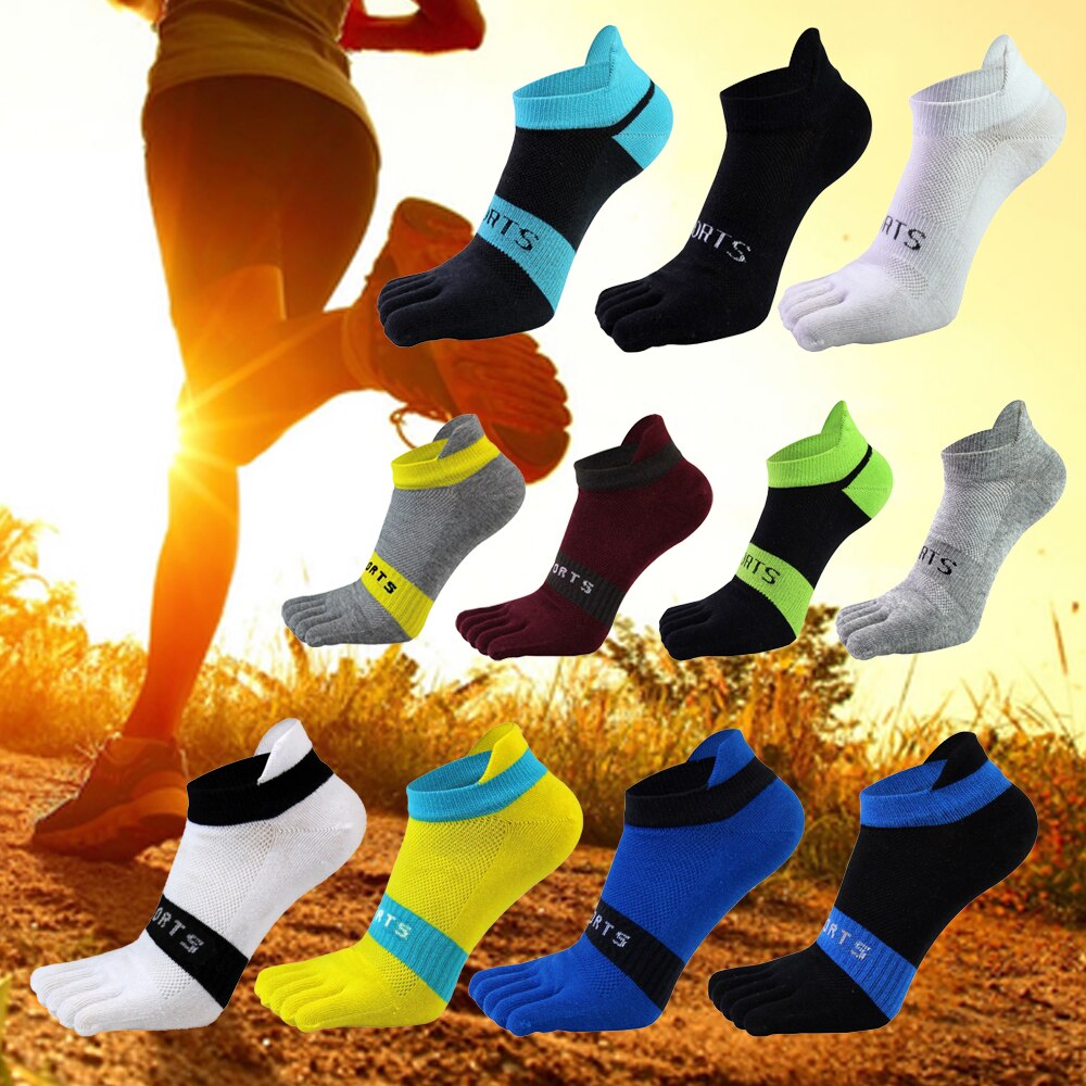 Five Finger Socks Men Pure Cotton Sports Breathable Comfortable Shaping Anti Friction Men's Five Finger Socks