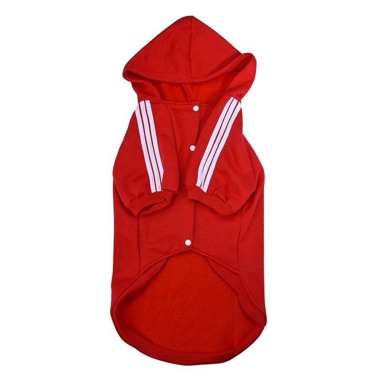 Warm Large Dog Clothes Winter hoodie big dog sweater pet coat Jacket Clothing for Golden Retriever Samoyed Labrador Husky Dogs: Red / XXL