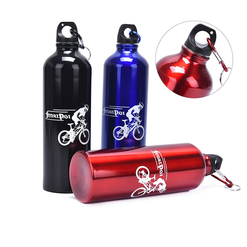 750ml Water Bottle Aluminum Alloy Sports Water Bottles Cycling Camping Bicycle Bike Kettle Outdoor Riding Sports Kettle