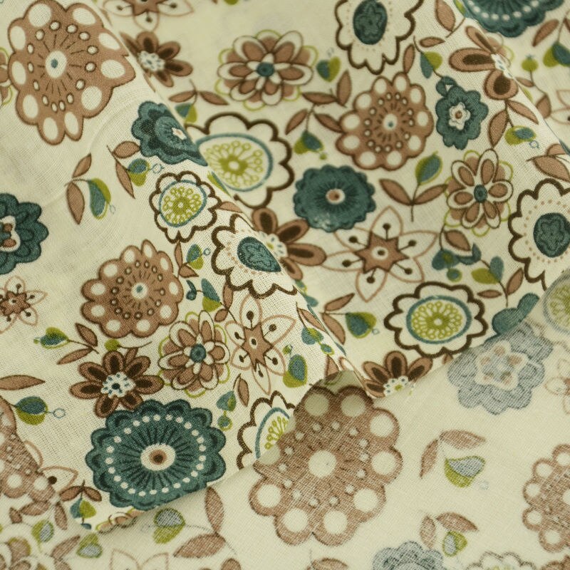100%  bomuldsstoffer hjemmetekstil blomsterbeklædning dukke scrapbogsklud almindelige syklude til dukke-diy cm patchwork