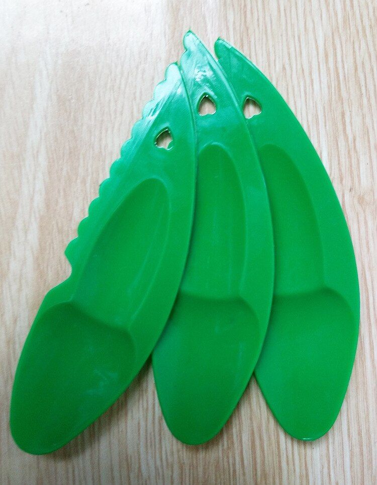 4 stücke von kunststoff Kiwi löffel 12*3,5 cm 2-in-1 Kiwi Scoop löffel obst messer schneiden messer schäl messer
