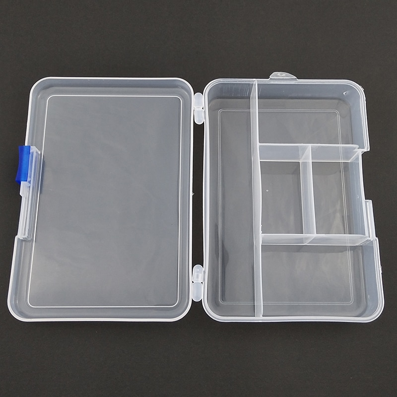 5 vakken Plastic Vissen Lokken Haak Tackle Box Storage Case Draagbare Visgerei Multifunctionele Organizer Vissen Dozen