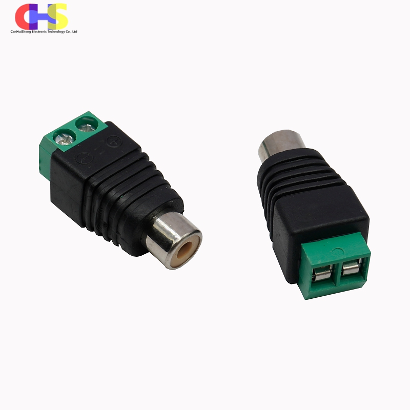 4Stck RCA Stecker Stecker Stecker Buchse Zum Klemmenblock Adapter Für RCA AV Audio- Video CCTV Kamera Lautsprecher Kabel Stecker Stecker