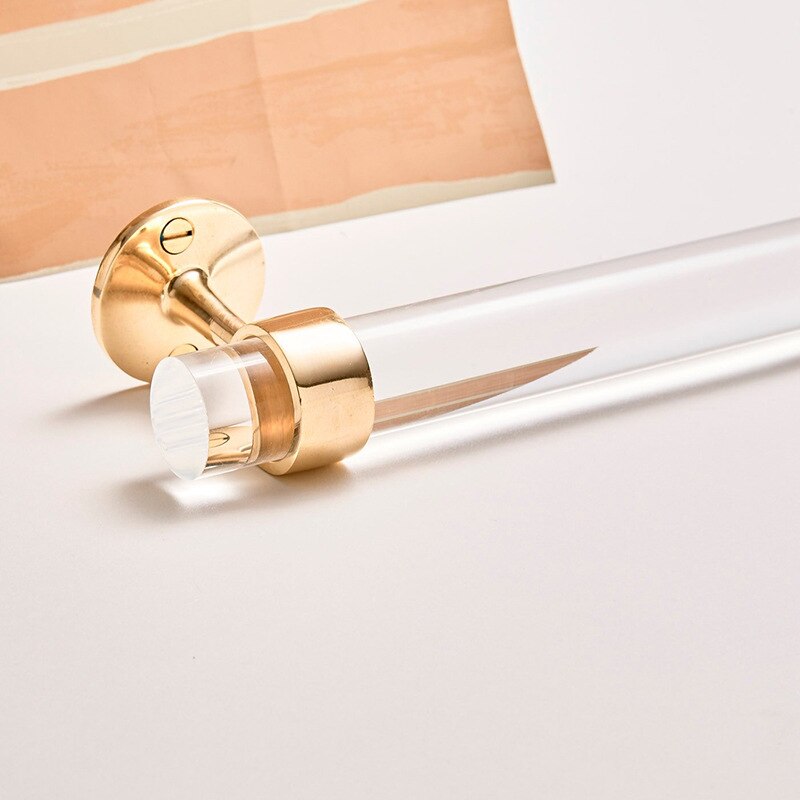 Acryl Handdoek Bar (Gepolijst Messing, Satijn Messing Of Nikkel) traditionele End Beugel-Lucite Handdoek Bar-Handdoek Bar-Handdoekenrek-Luxholdu