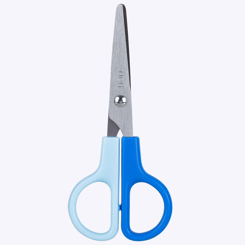 DELI School Scissors E6021 scissor with sleeve 121mm cute hand craft scissors paper for kids & student stationery 2 Color