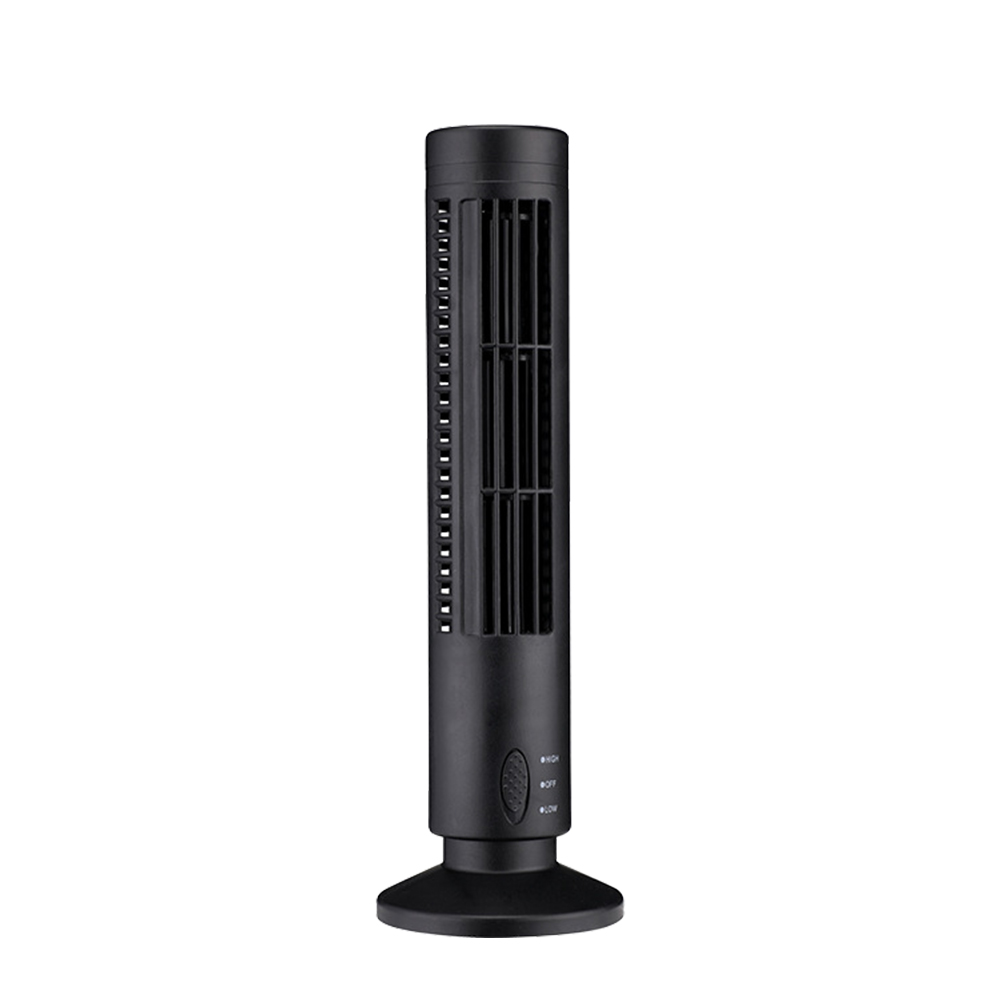 Ventilador de Torre portátil sin aspas, ventilador eléctrico de 2/3 velocidades, Personal, silencioso, de pie, recargable, de montaje en pared, de escritorio,: Gris claro