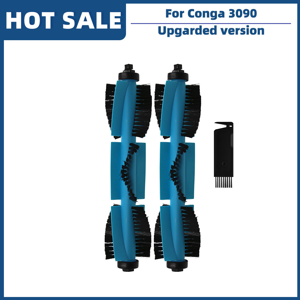 Compatible con Cecotec Conga 3090, repuestos de Robot aspirador, accesorios, Cepillo Lateral principal, filtro Hepa, fregona, tela de trapo, rueda Universal: naranja