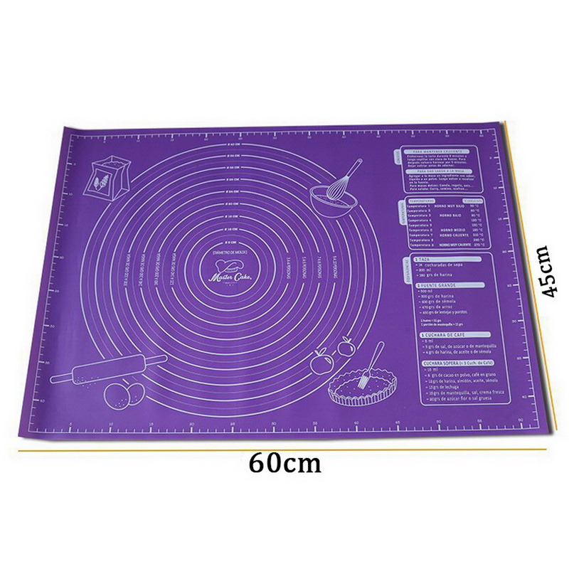 Siliconen Gebak Mat Bakken Matten Met Meting Non-stick Bakken Teller Panel Deeg Rollen Sheet Voor Pizza Taart Keuken gereedschap