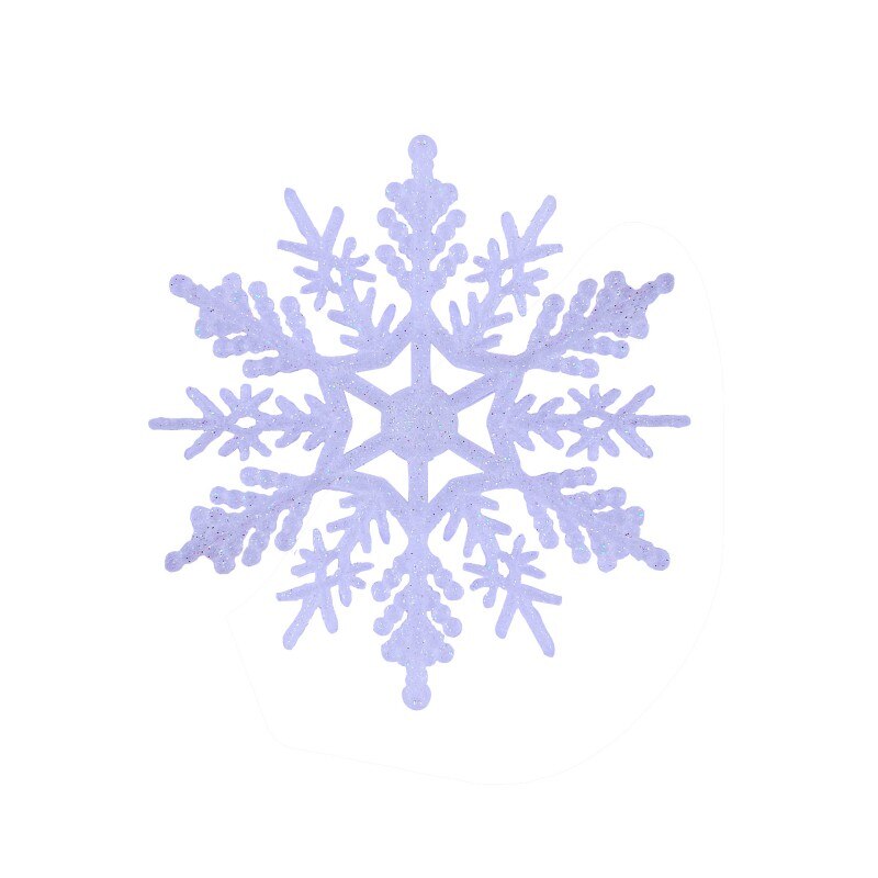 1 PC Kerst Decoratie Kunstmatige Sneeuwvlok Ornament Decoratie Sneeuwvlok Venster Sticker Decoratie: 2