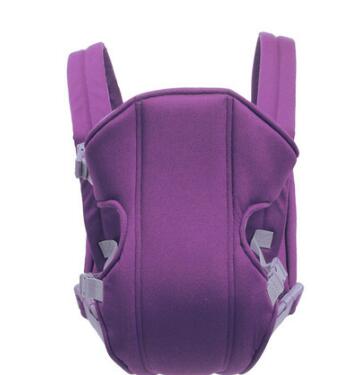 Mochila canguro para bebé, portabebés ergonómico, transpirable, cómoda, ajustable: Púrpura