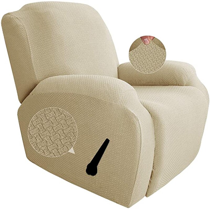 Jacquard Recliner Chair Cover All-inclusive Massage Arm Chair Covers Spandex Lounger Seatcover Single Seat Sofa Couch Slipcover
