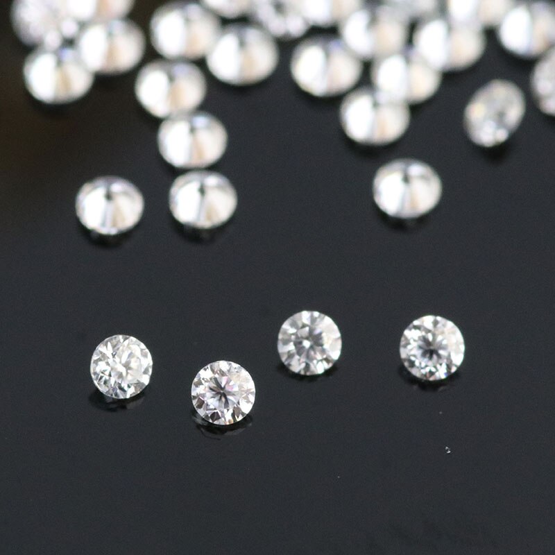 Petite taille mêlée moissanite excellente près de vrais diamants petite taille D couleur près de 0.08ct13pcs/pack prix