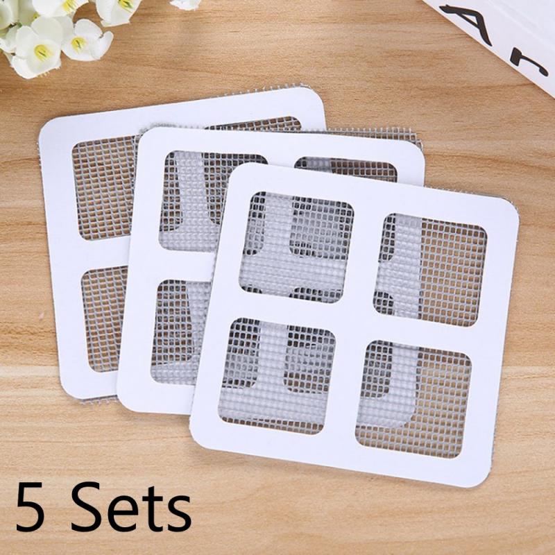 3PCS/Pack Window/Door Screen Repair Patch Adhesive Repair Kit Covering Up Screen Window Screen Door Holes Stickers: 5 Sets