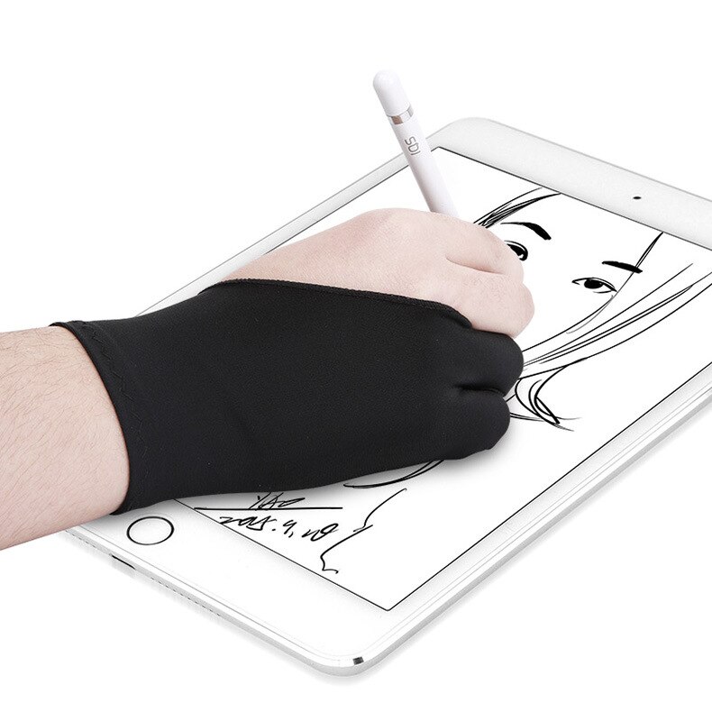 KIM YUAN Anti-missing handschoenen Professionele twee-vinger handschoenen Handschoenen touch anti-missing platte anti-zweet schilderen