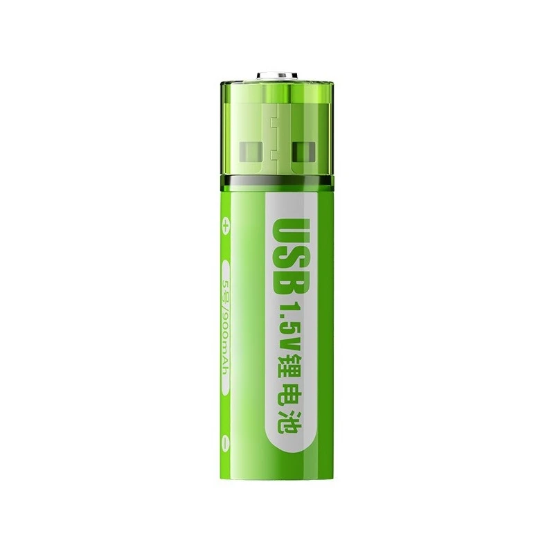 Nuova batteria AA da 1,5 V 1400 mWh/900 mAh Batteria ricaricabile agli ioni di litio USB per telecomando Mouse Piccolo ventilatore Batteria giocattolo elettrico