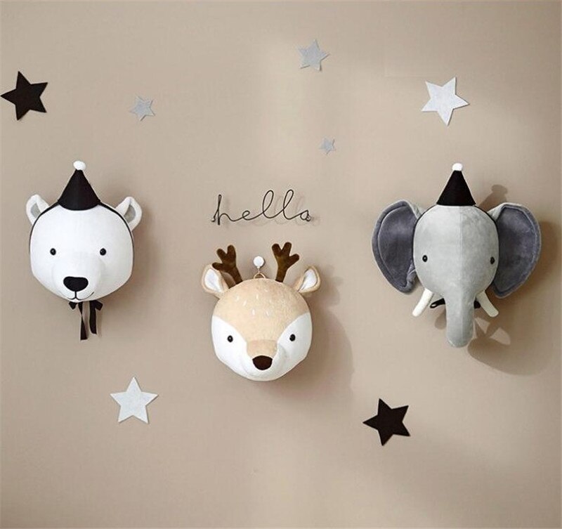 INS nordique éléphant Elk licorne bébé à la main bébé oreiller bébé lit pare-chocs berceau infantile chambre décor photographie accessoires