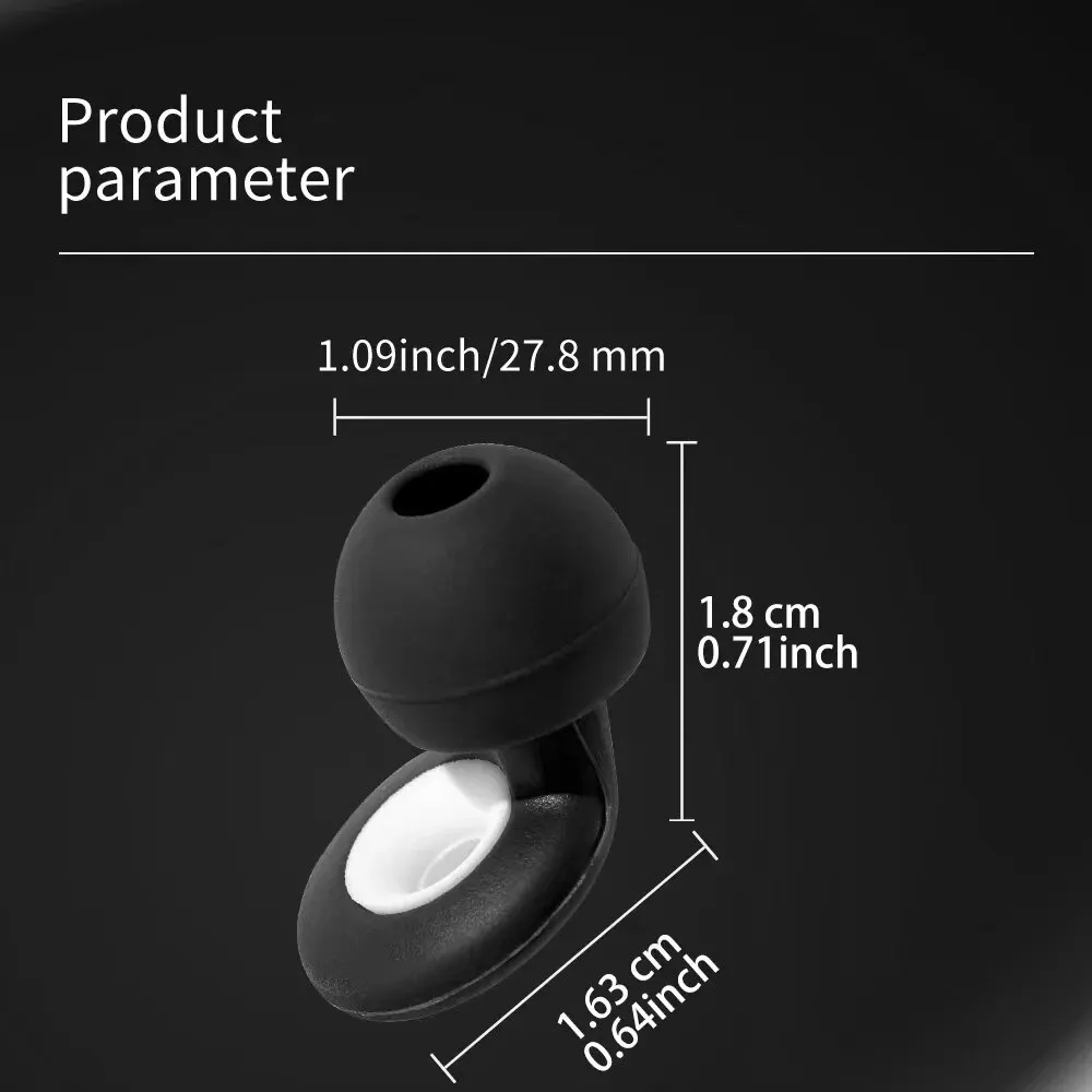 Tapones para los oídos HUAK-Protección auditiva de silicona de alta fidelidad para conciertos Reducción de ruido Dormir, Tapones para los oídos para nadar-Accesorios adicionales incluida