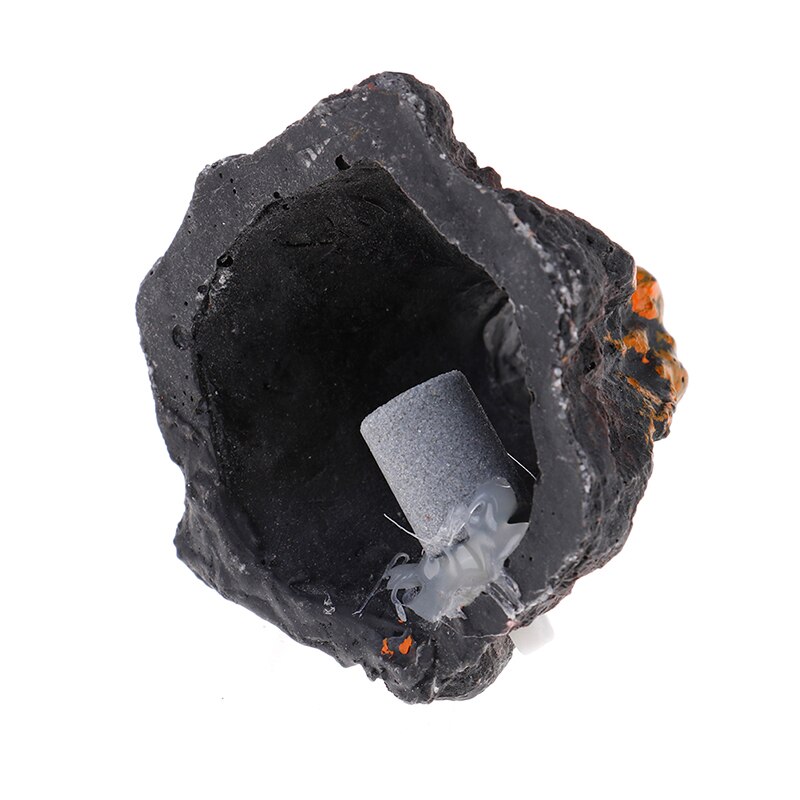 Aquarium Vulkaan Vorm & Air Bubble Stone Zuurstof Pomp Fish Tank Ornament Decor