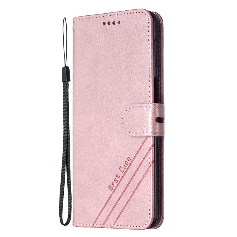 Redmi9T Etui Op Voor Xiaomi Redmi 9 T Case Wallet Magnetische Leather Cover Na Voor Redmi9 T J19S 6.53 Inch flip Telefoon Coque: Rose Gold