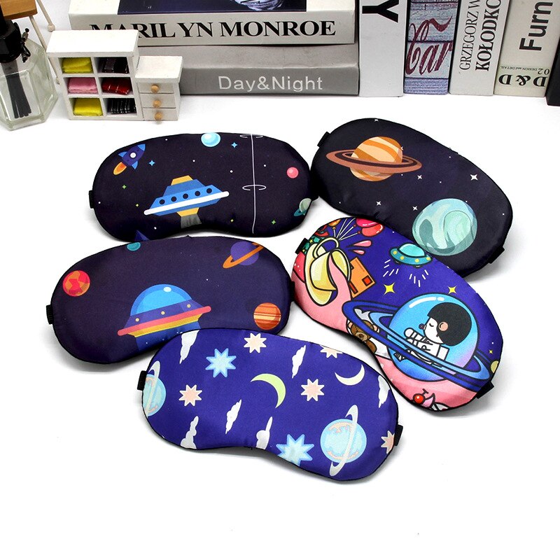 Femmes chat Patten Relax voyage bandeau dessin animé impression masque de couchage belle Eye patch yeux couverture Kawaii hommes sommeil glace masque pour les yeux