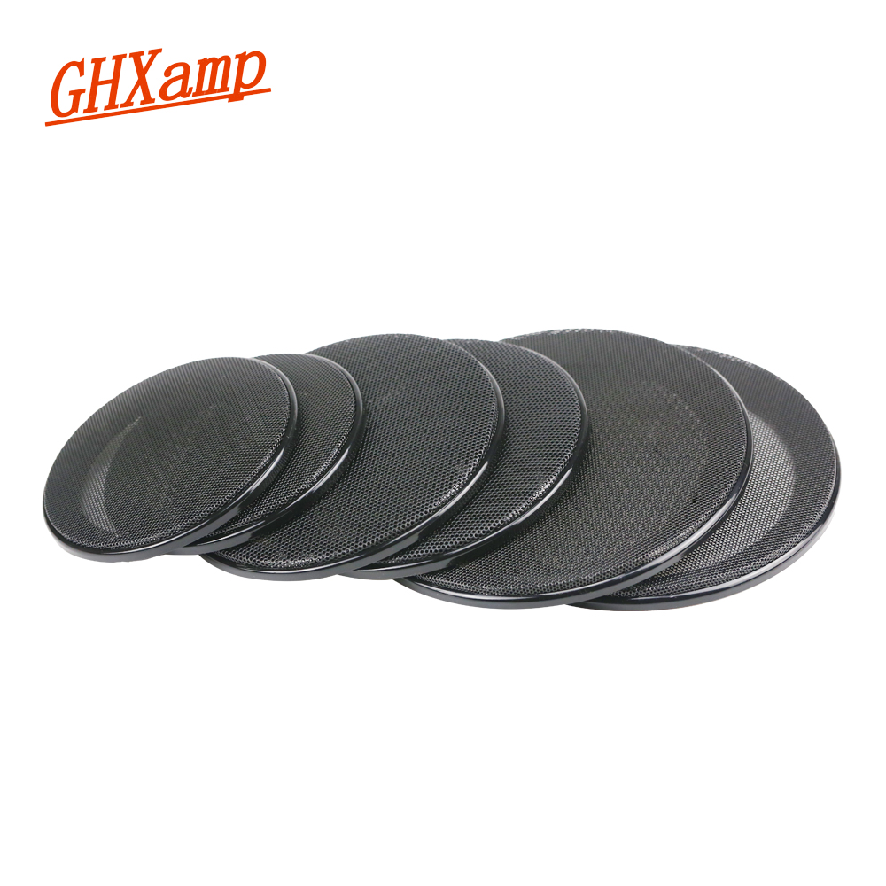 GHXAMP Zwarte Auto Plafond Luidspreker Grill Mesh Behuizing Netto 4 inch 5 inch 6.5 inch Beschermhoes Subwoofer DIY speaker ABS