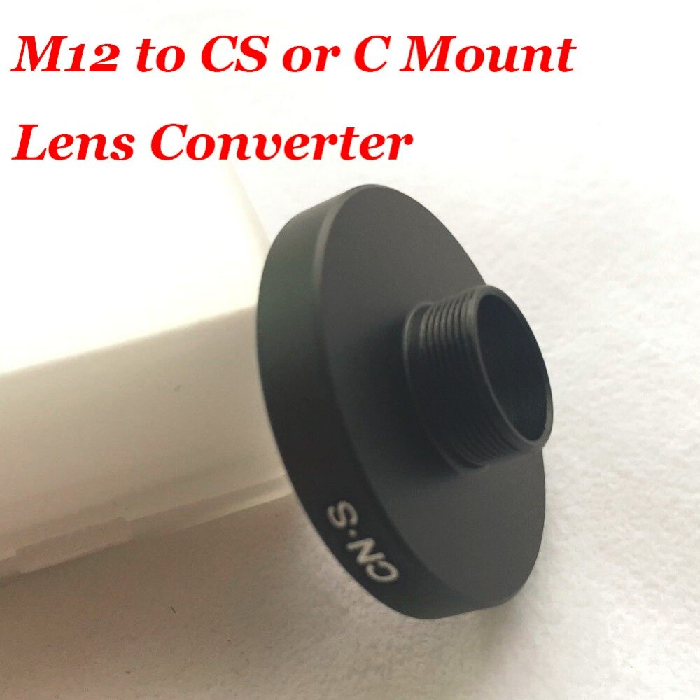 M12 naar CS of C Mount Lens Converter/Adapter Ring (M12-C-CS) Camera Ondersteuning