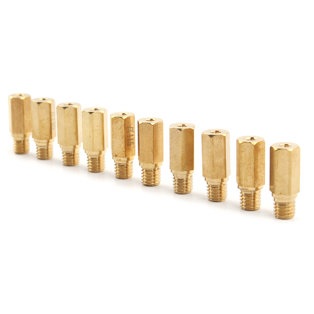 10 stks/set M5 Jets Belangrijkste Carburateur 85 88 90 92 95 98 100 102 105 108 Voor OKO/KOSO/PWK/BD/CRS/FCR/FCR-MAX/PD/PE/