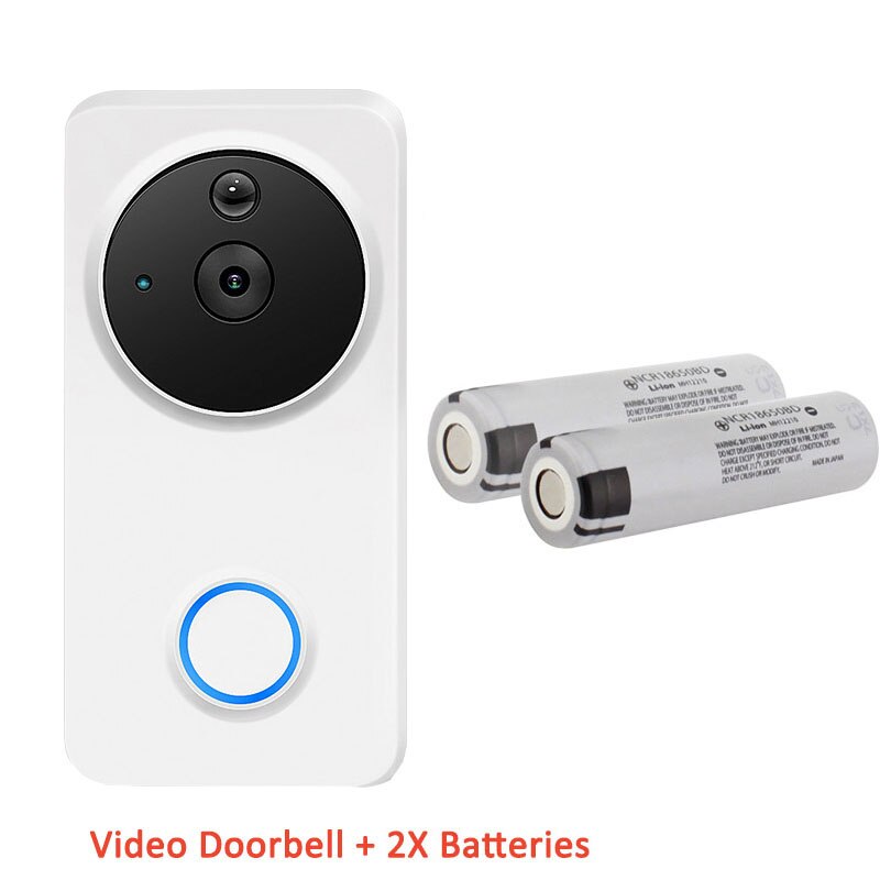 Tuay Smart Video Deurbel Slimme Draadloze Wifi Beveiliging Deurbel Visuele Opname Home Monitor Nachtzicht Intercom Deurtelefoon: Zilver / eu stekker