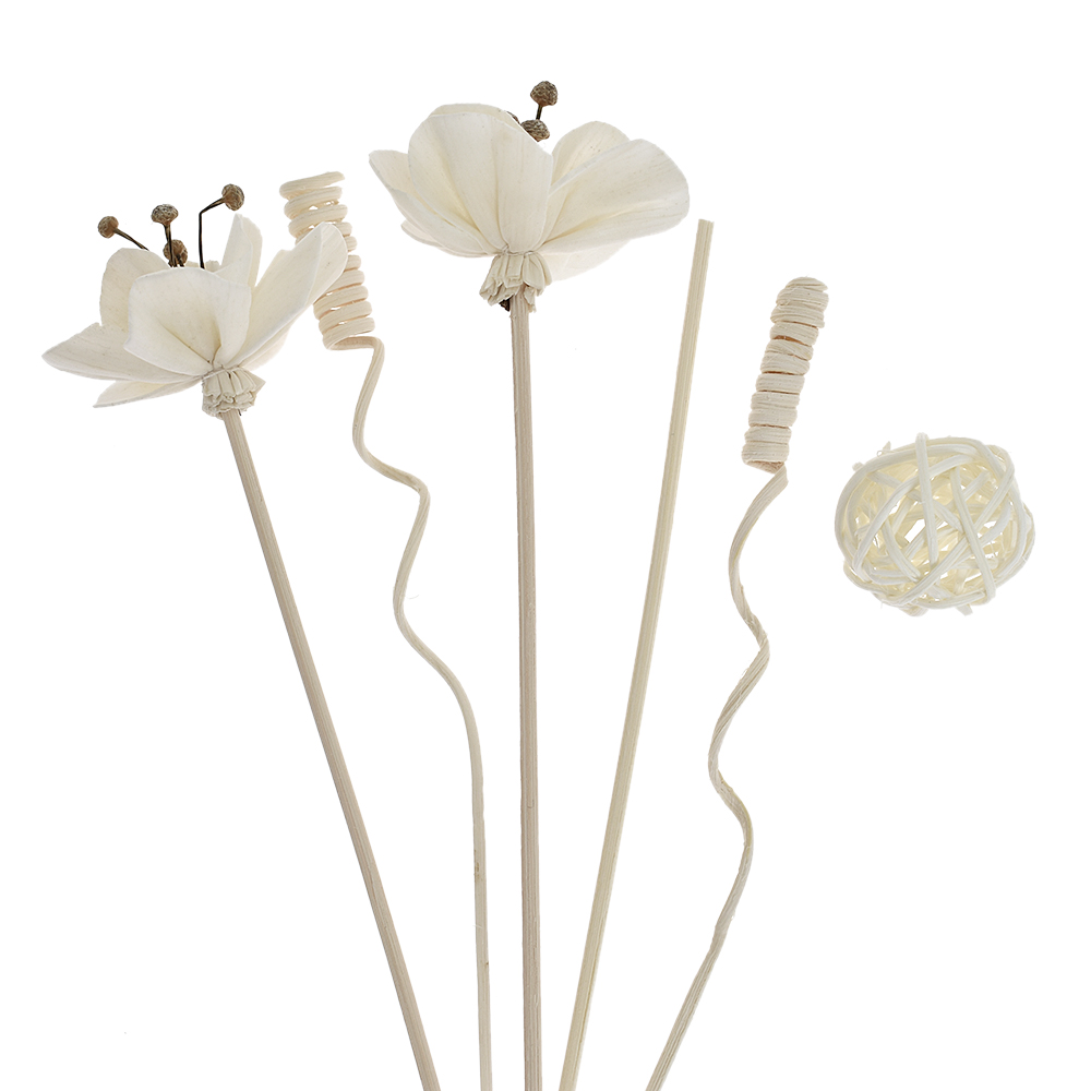 6 stk. /8 stk. /9 stk. kunstige blomster rattan rør duft aroma diffuser refill stick gør-det-selv blomster: Burgunder