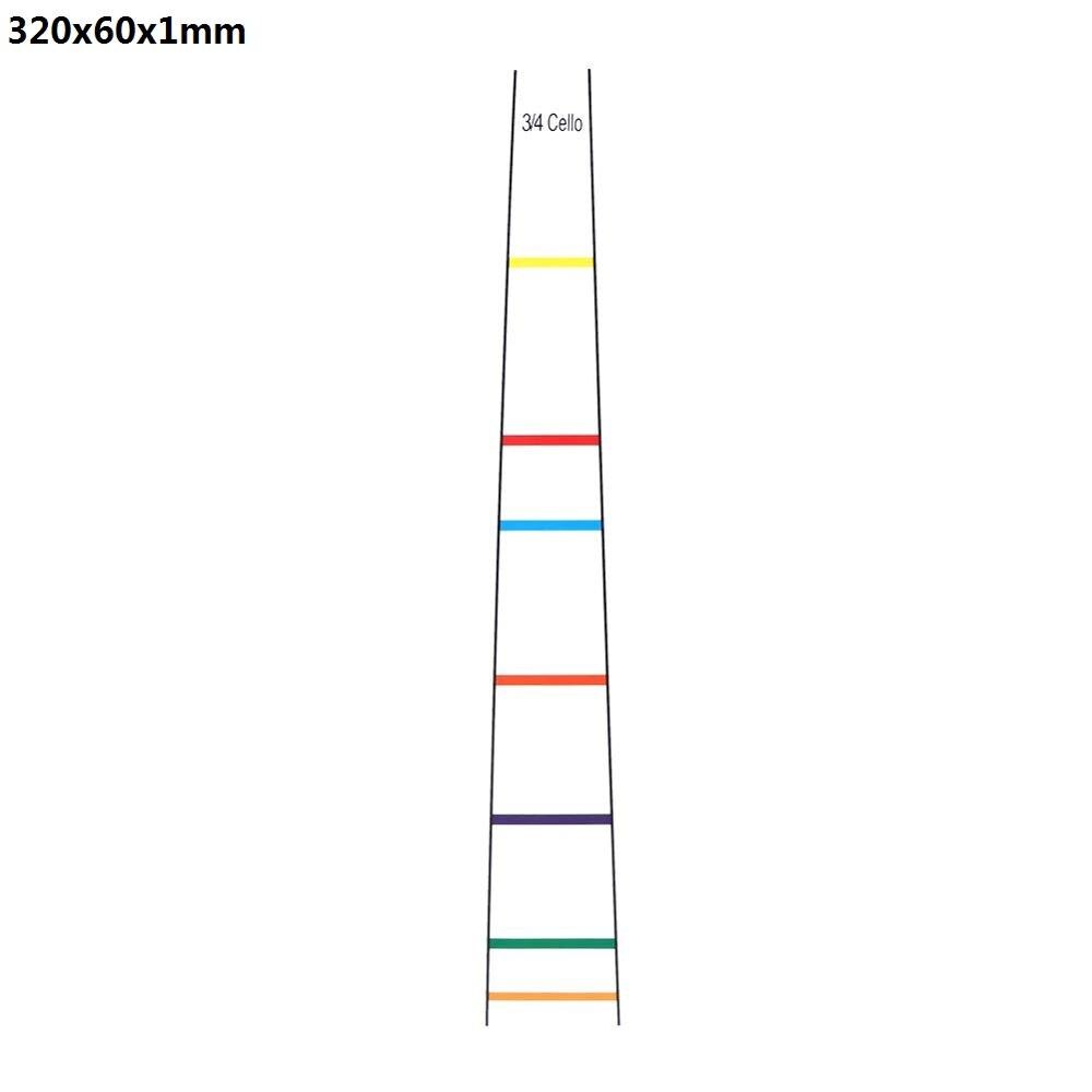 Calcomanía de posición para diapasón y trastes, etiqueta guía para violonchelo, gráfico de dedos para principiantes, accesorios, Instrumentos musicales: 320x60x1mm