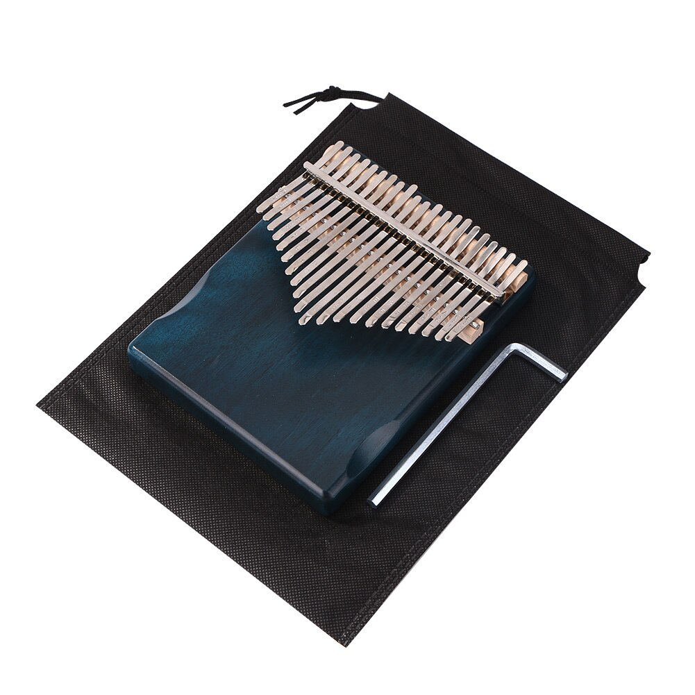 21 Keys Mahogany Wood Kalimba Thumb Finger Piano African Sanza Mbira with Tuning Tool Sheet Music Percussion Musical Instrument: 21 Keys Blue