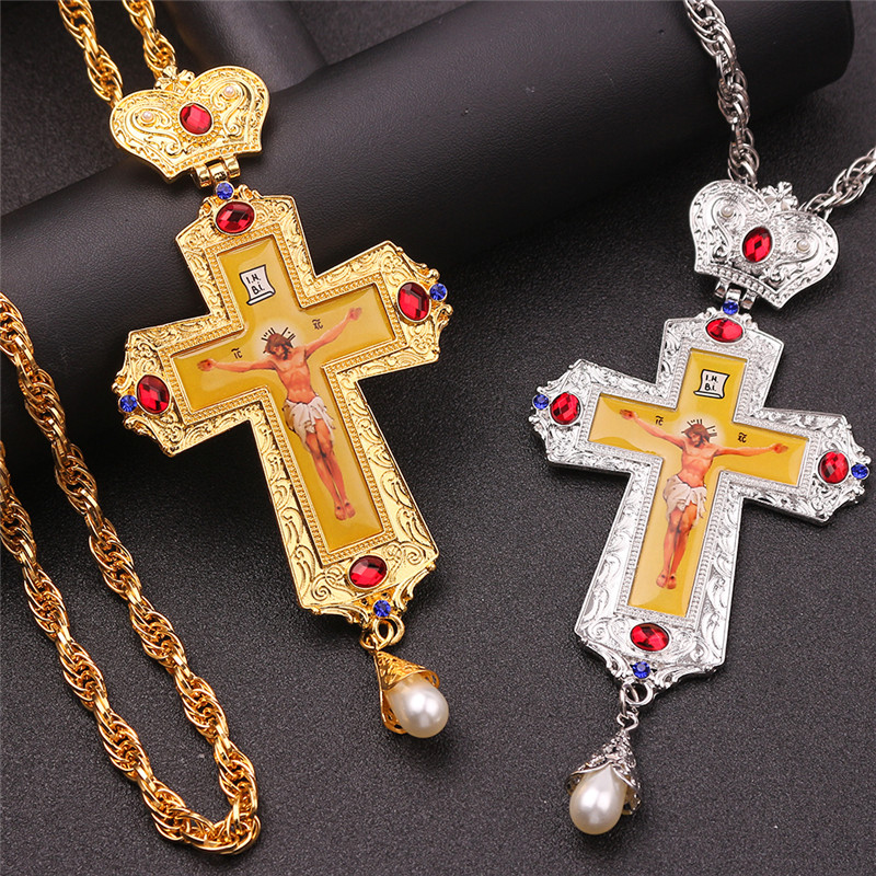 Croix d&#39;ornement gothique, croix pectorale, pour les religieuses, église, décoration