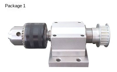 Unpowered B16 Chuck Lathe Spindle, Tailstock, DIY Lathe, Drilling: Brown