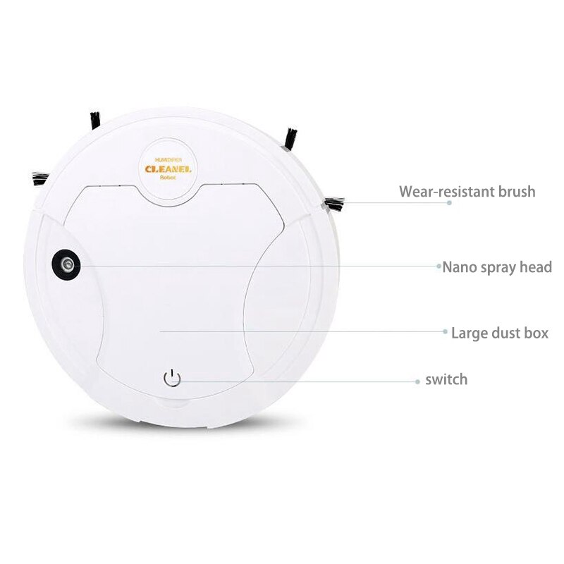 Robot Vacuum Cleaner Multifunctional Smart Floor Cleaner,5-In-1 Auto Rechargeable ing Cleaner