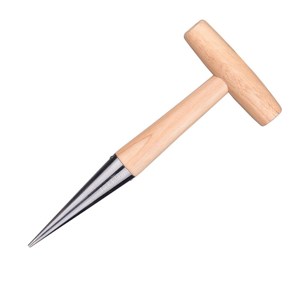 Herramienta de perforación para agujeros, siembra de plantas en maceta, Color madera, suministros creativos de jardinería