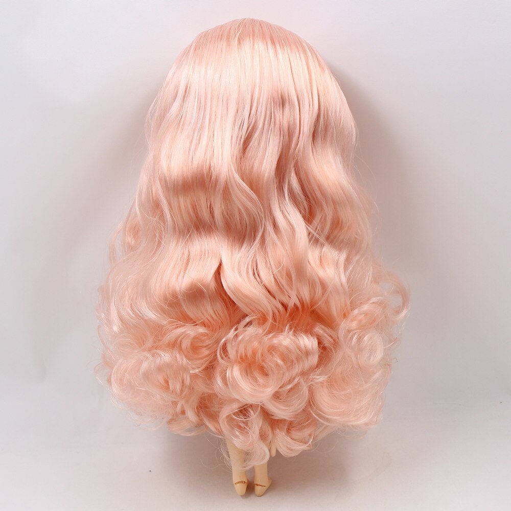 Blyth 1/6 Doll Wigs RBL Scalp including the hard endoconch dome with bang/no bangs fringe soft curly hair Series A: BL1010 / with bangs