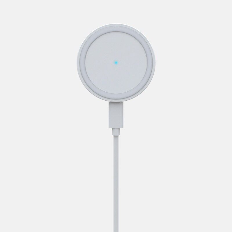 15W Qi Wireless Car Charger - Magnetic Magsafe Mount - USB C Fast Charging - For iPhone 12 Series: White