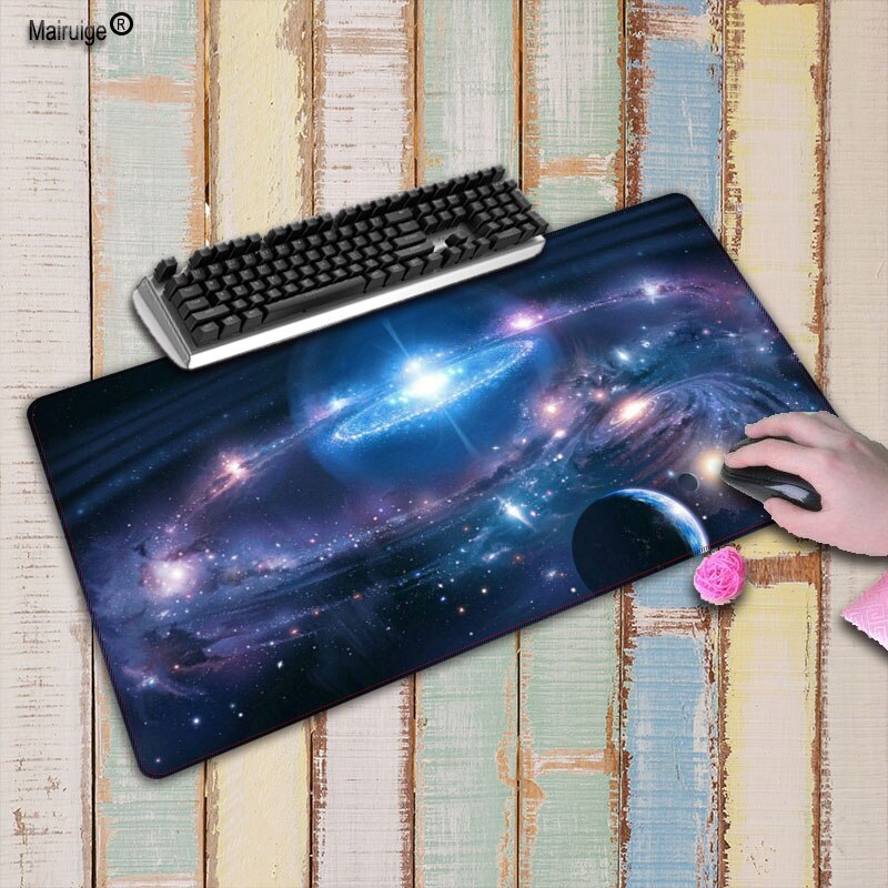 Mairuige-alfombrilla de goma para ratón de 900x400x3mm, almohadilla para ratón de velocidad extendida, resistente al agua, para Mousepad Keyboad