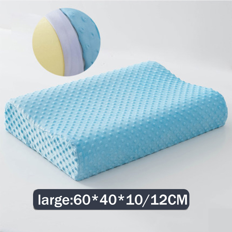 Sb Slapen Memory Foam Kussen Correctie Ergonomische Cervicale Kussen Comfortabele Nek Bescherming Geheugen Kussen Slaap Ademen: Lengthen Sky Blue