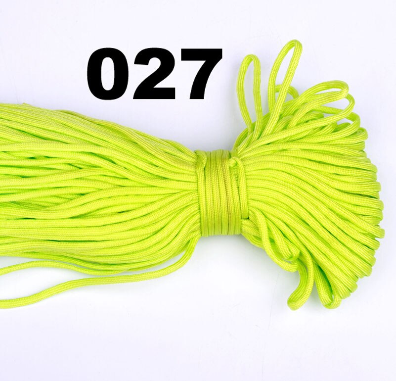 25/50/100/FT Paracord 550 8/16/32/m Parachute Cord Lanyard Rope Mil Spec Type III 7 Strand Climbing Camping Survival Equipment