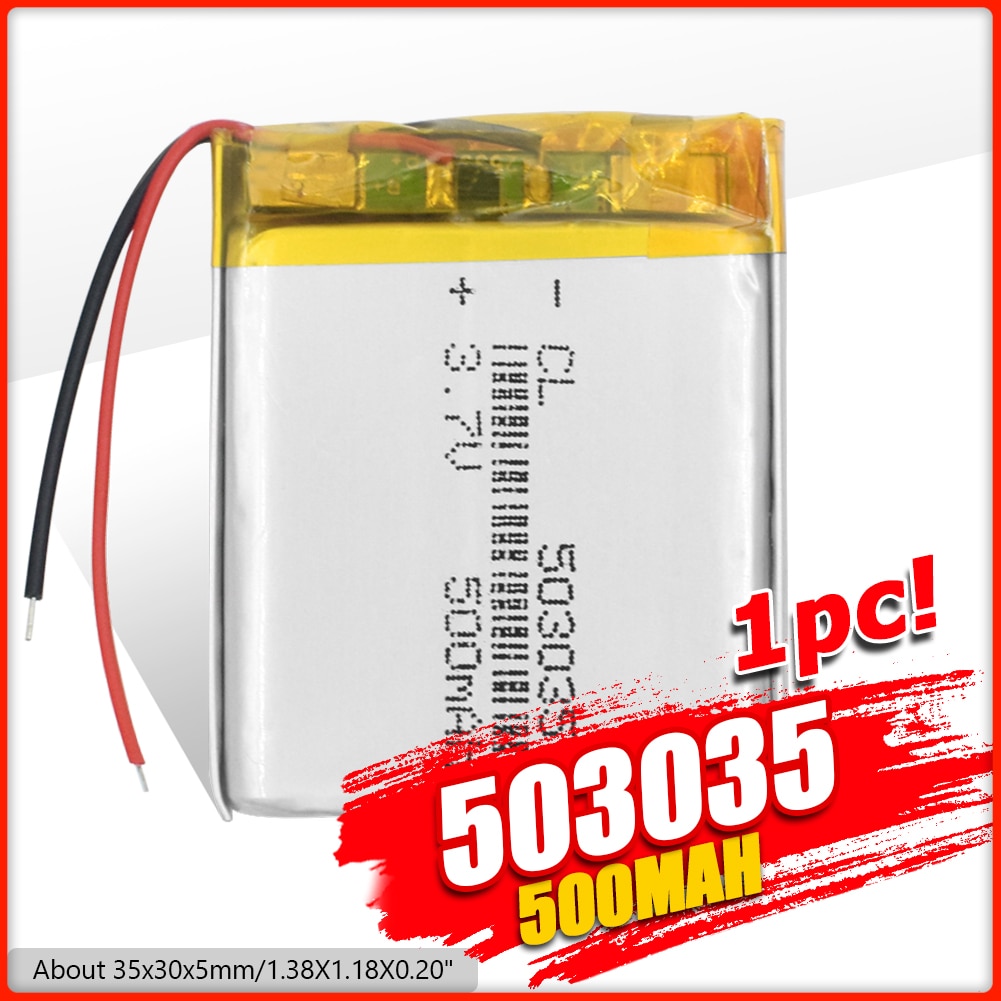 Polymer battery 500 mah 3.7 V 503035 smart home speakers Li-ion battery for dvd,GPS,mp3,mp4,E-book, headphone,Bluetooth speaker
