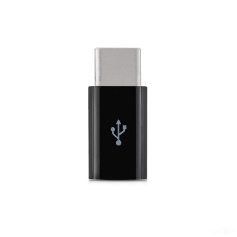 Mikro USB Zu USB C Adapter Microusb Stecker für Xiaomi Huawei Samsung Galaxis A7 Adapter USB Typ C praktisch Adapter: Schwarz