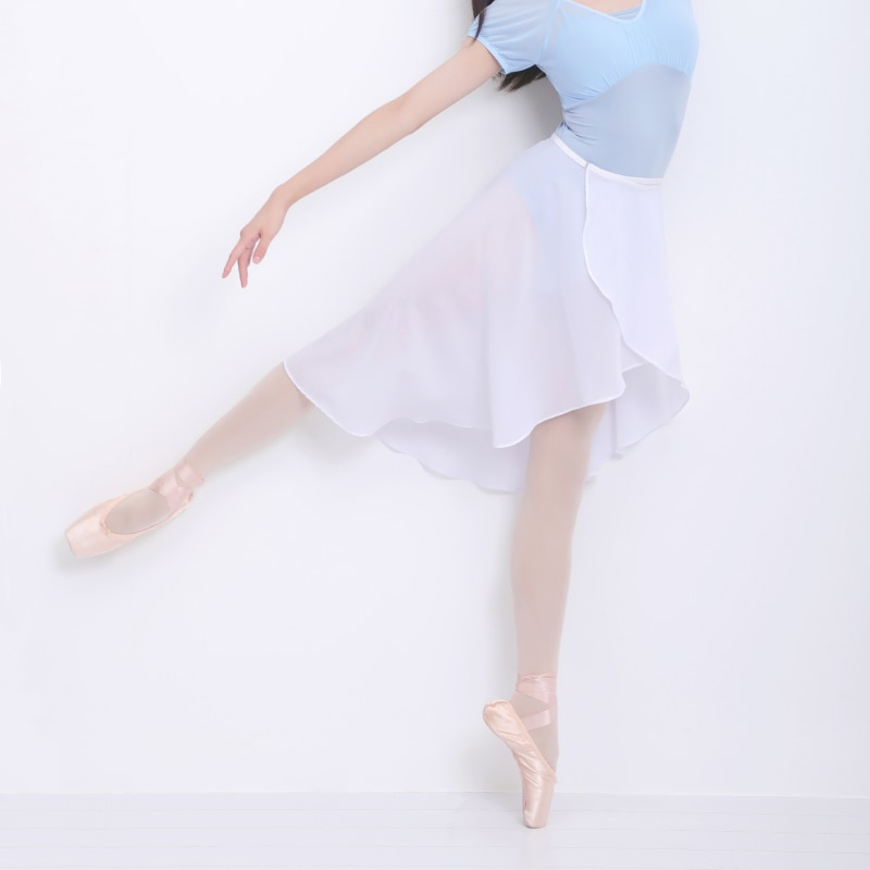 Kvinder ballet nederdele piger chiffon ballet kjole tyl nederdel sort polyester dans kostumer voksen træning kjole