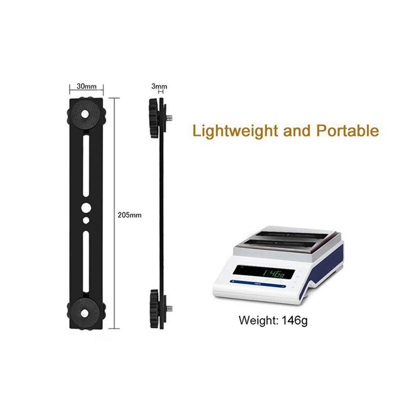 8 Inch Dual Flash Camera Tripod For DSLR Camera With Camera Clamp Crab Mount Shoe Adapter For LCD Field Monitor