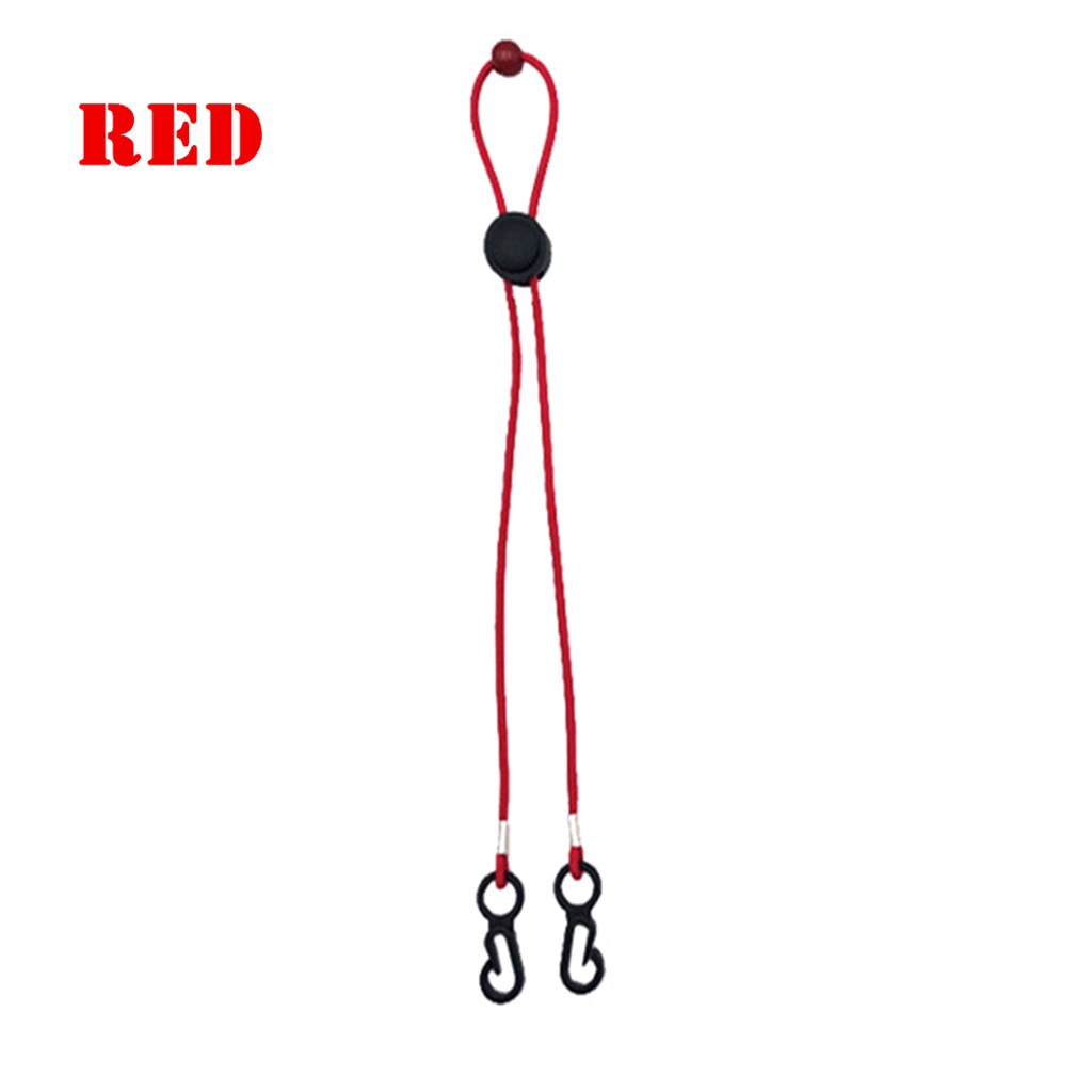 Cordón ajustable para mascarilla, práctico soporte para oreja y descanso facial seguro, cuerda colgante para cuello, cuerdas de protección con cuello Halter # Z: Rojo